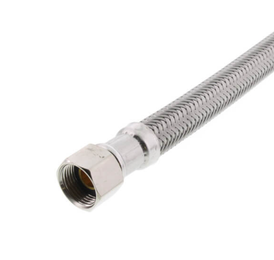 Braided Faucet Supply Connector Line  1/2” IPS X 3/8” COMP L/Free