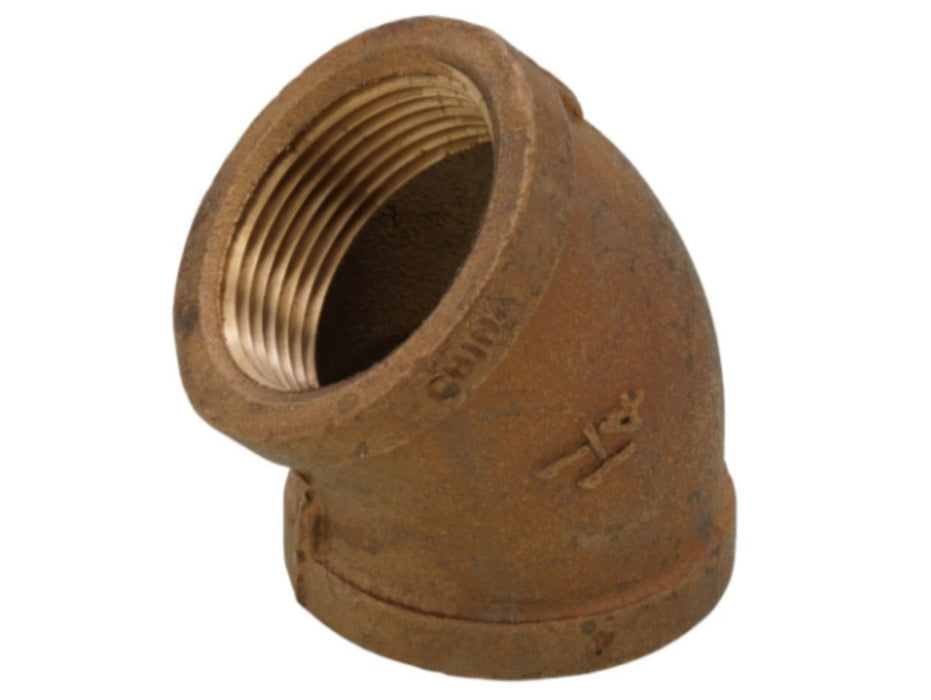 45° FIP Brass Elbow (Lead Free)