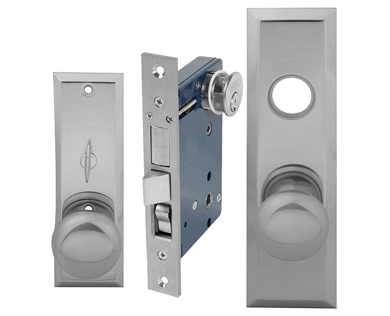 Thru Bolted Left Hand Mortise Lockset