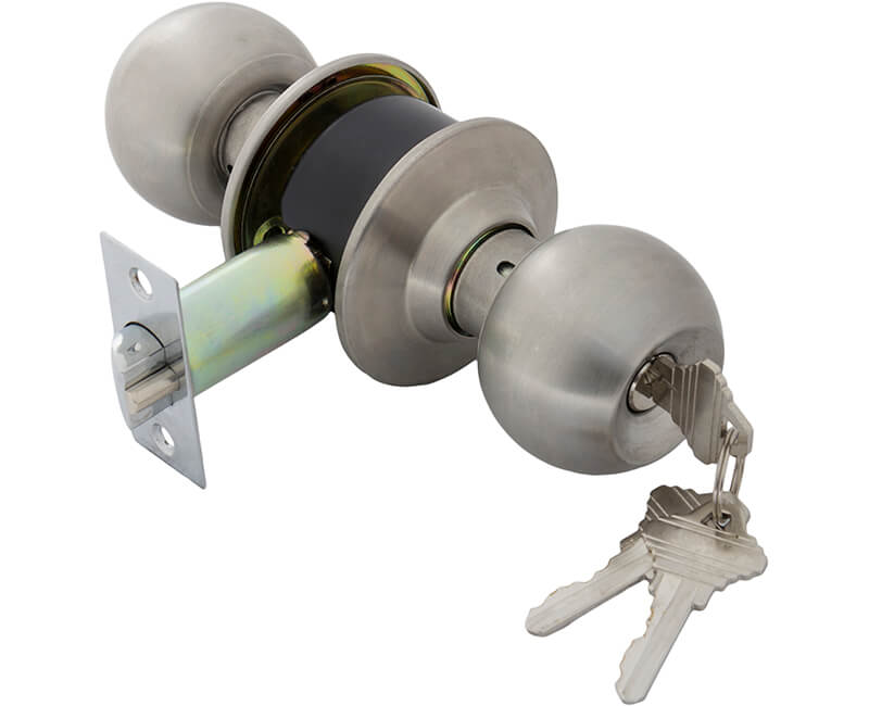Cylindrical Vestibule Lockset - US3 Carded