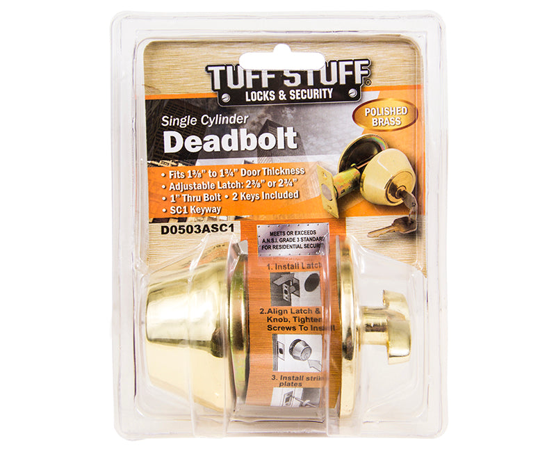Single Cylinder Tubular Deadbolt - US3