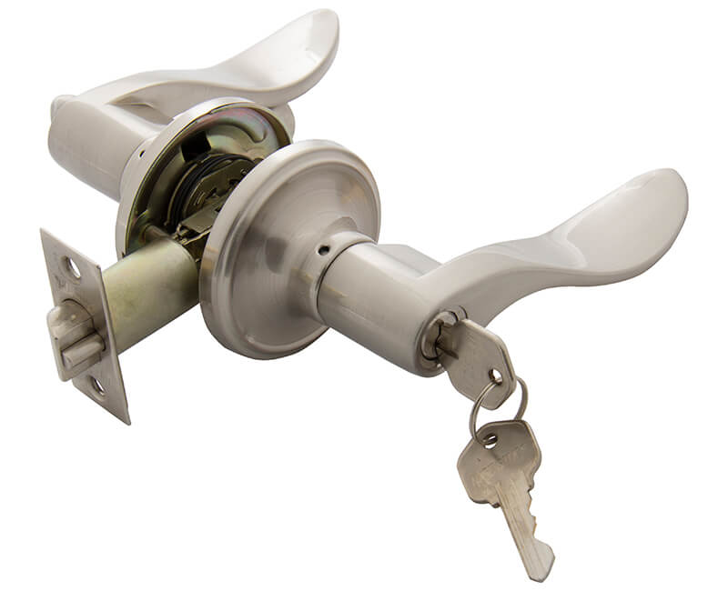 Waver Lever Entry Lockset - US3